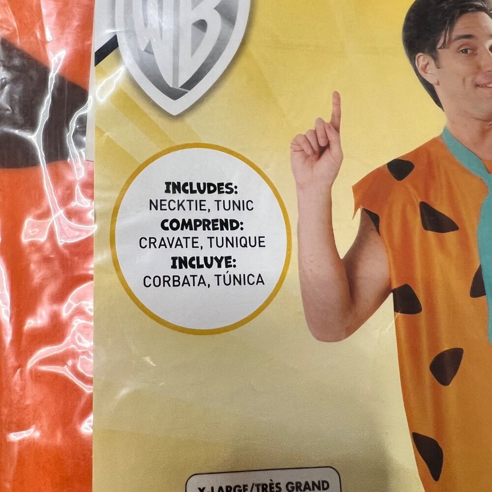Flintstones Fred Halloween Costume Adult Size X-Large - Picture 7 of 8